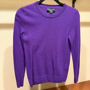Banana Republic Italian merino wool blend sweater, vibrant purple